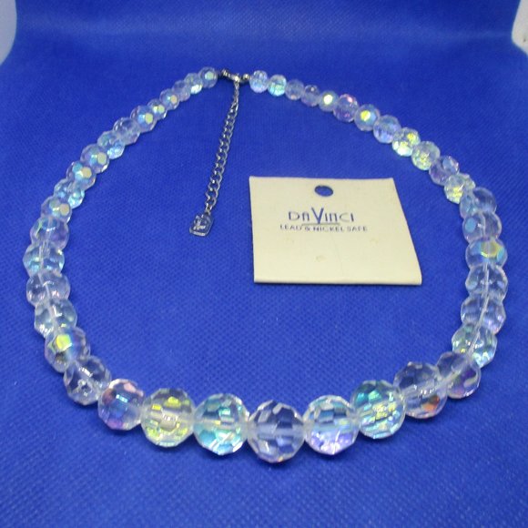 DaVinci Jewelry Davinci Ab Crystal Beaded Necklace Davinci